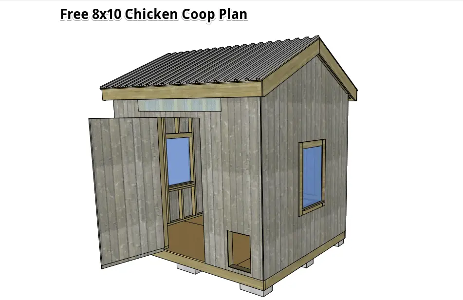 free 8x10 chicken coop plan