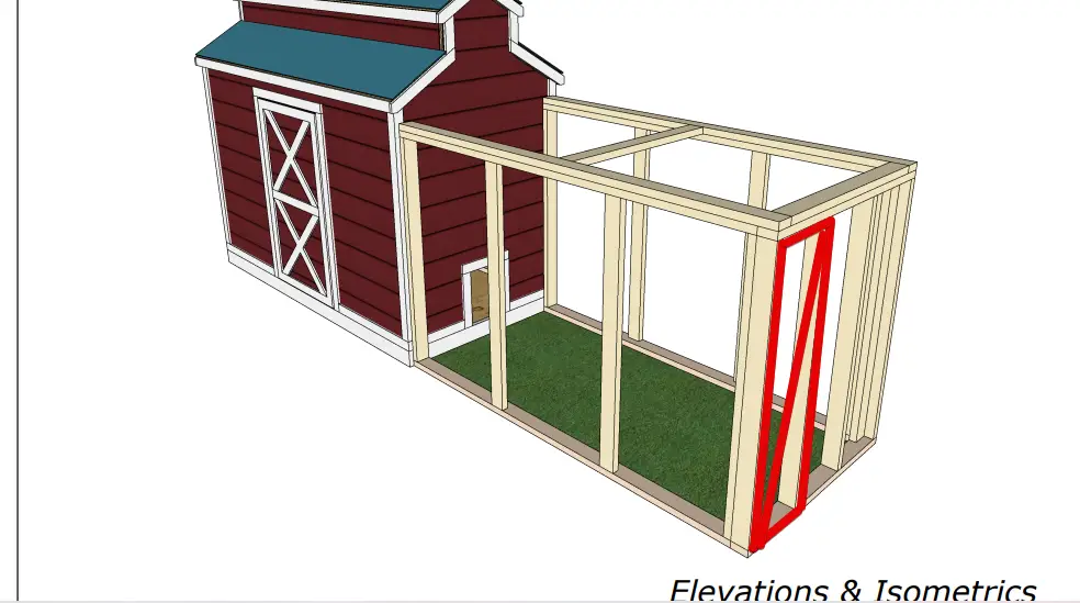 4 x 8 free barn coop plan